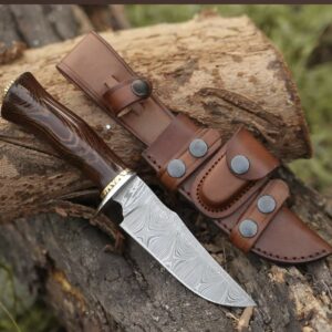 Damascus Handmade 9" Hunting Knife